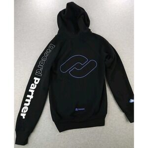 Official Discord Partner Hoodie Black Sweatshirt Pullover Jacket Shirt XS Small